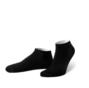 Schwarze Sneaker Socken aus Bio-Baumwolle für Damen und Herren | Größe 39-46 - von Jungfeld