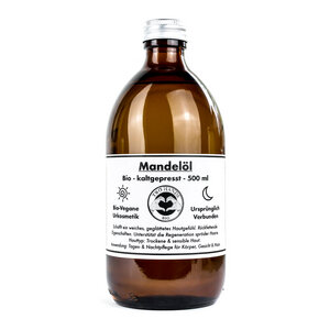 Mandelöl - Bio - kaltgepresst - 500 ml - Two Hands BIO