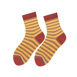 Ringel-Socken aus schimmernder Viskose "Amiable Hedda" in 4 Farben - Too Hot To Hide