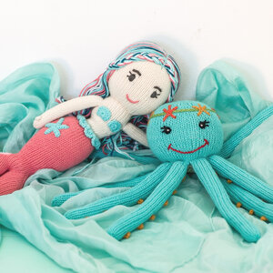 Maritimes Geschenk für Geschwister: Meerjungfrau Lilly & Oktopus Sunny - Chill n Feel