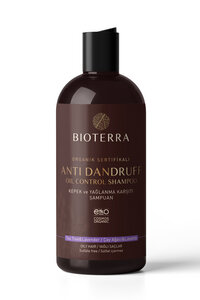 Bio Anti Schuppen Shampoo 400ml - Befreit effektiv von Schuppen - auch für fettiges Haar - Shampoo für Damen und Herren - Bioterra