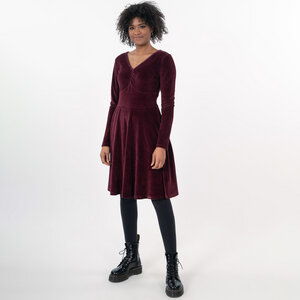 Kleid "Dorsa" aus Bio Baumwolle (GOTS) Samt - Chapati Design