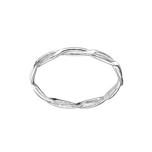 Zart gebundener Ring aus 925er Sterling Silber - LUXAA