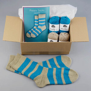 Strickset Plain Stripes Poppy Socks | Set zum Socken stricken - Kremke Soul Wool