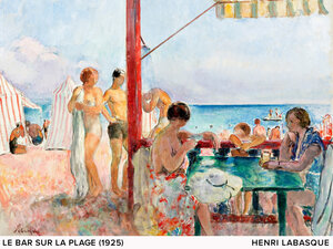 Poster / Leinwandbild / Kunst - Henri Lebasque : Bar am Strand - Photocircle