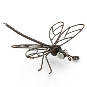 Libelle aus Recycling-Metall zur Gartendekoration - Mio Moyo