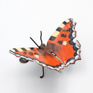 Kleiner Fuchs - Schmetterling aus Recycling-Metall zur Dekoration - Mio Moyo