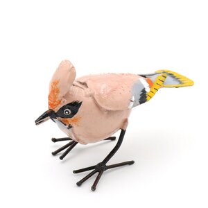 Seidenschwanz - Vogel aus Recycling-Metall zur Gartendekoration - Mio Moyo