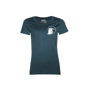 Damen T-Shirt Rundhals aus Bio-Baumwolle "Schreihals" Blau von Fädd - FÄDD