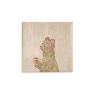 Bär und sein Tee / Kunstdruck - Corkando GmbH