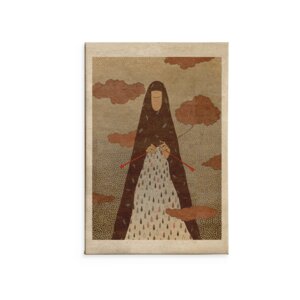 Knitt it rain / Kunstdruck - Corkando