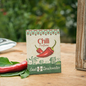 Saatgut für feurig-scharfe Chilis | 5 Chili-Samen der Sorte Fireflame - Die Stadtgärtner