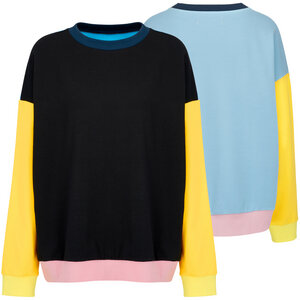 Farbstarkes Unisex Sweatshirt im Oversize-Look - Color Jumper Night Shift - KRiLL BERLiN