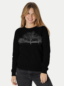 Damen Sweatshirt Landscape - Peaces.bio - handbedruckte Biomode