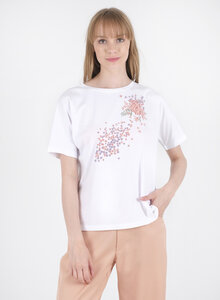 T-Shirt aus TENCEL Modal und Bio-Baumwolle mit Print - ORGANICATION