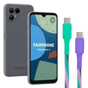 Colorful Week Special: Fairphone 4 inkl. Ladekabel von cable salad im Sparpaket - Fairphone