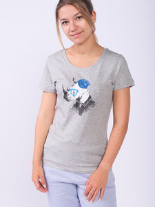 T-Shirt Frauen Nashorn - watapparel