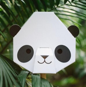 Steckenpferd Panda aus Pappe - flatout frankie