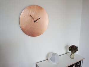 Raw Copper Wanduhr - 45 cm - Calvill