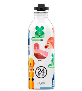0,5l Kids Edelstahl Trinkflasche mit Sportverschluss - 24bottles