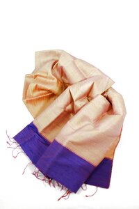 Edler Schal aus handgewebter Seide - Schönes aus Indochina