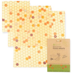 Bienenwachstücher 3er Set aus 100% BIO-Baumwolle - Beewise