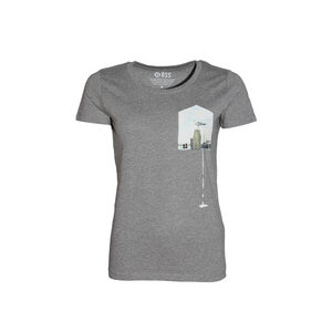 Damen T-Shirt Rundhals aus Bio-Baumwolle "Glücksschiss BT" - FÄDD