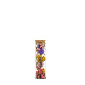 Wunschflasche mit Trockenblumen - Floriette