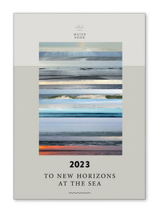 Kalender 2023 - minimalistisches Design, nordische Meermotive, neue Horizonte - Waterkoog