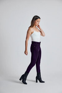 Cordhose High Waist Skinny aus Bio-Baumwolle Modell: Nina - Flax and Loom