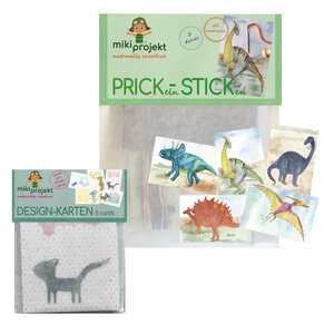 Bundle Bastelset Prick-Stick 'Dinos' + Kartenset 'Friends' - mikiprojekt