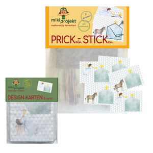 Bundle Bastelset Prick-Stick 'Christmas' + Kartenset 'Engel' - mikiprojekt