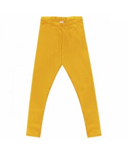 Damen Leggings solid gelb - maxomorra