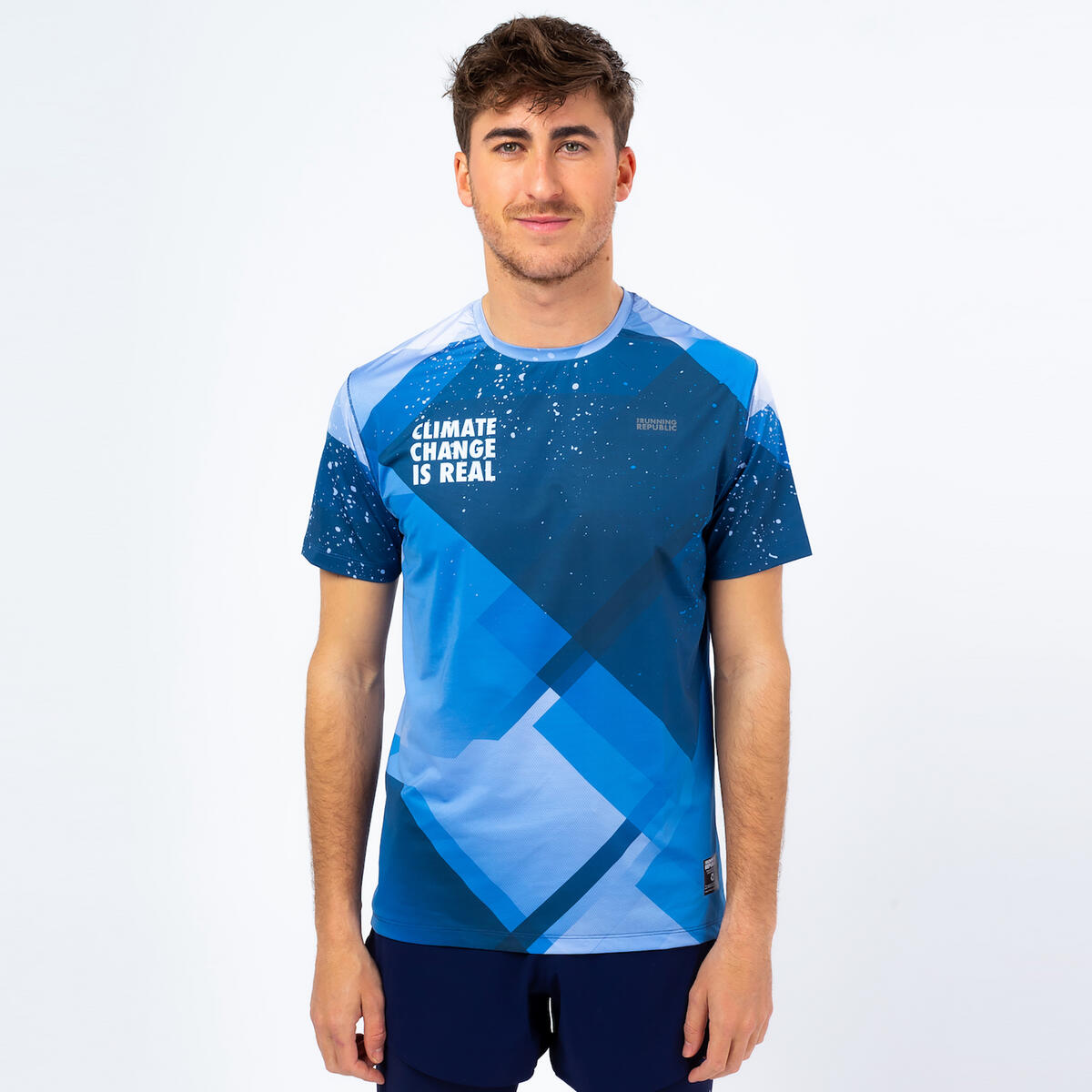 The Running Republic - Men's Essentials Tee 2.0 - blau