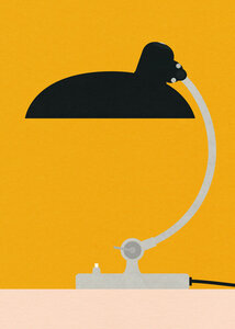 Poster / Leinwandbild - Bauhaus Table Lamp Kaiser Idell 6631 - Photocircle