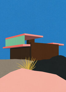 Poster / Leinwandbild - Kaufmann Desert House Palm Springs - Photocircle
