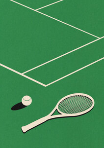 Poster / Leinwandbild - Lawn Tennis Club - Photocircle