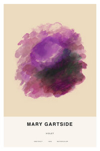 Poster / Leinwandbild - Mary Gartside: Violett - Photocircle