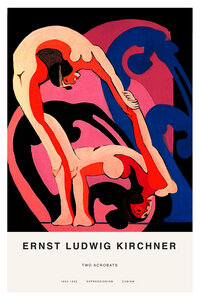 Poster / Leinwandbild - Ernst Ludwig Kirchner: Zwei Akrobaten - Photocircle