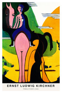 Poster / Leinwandbild - Ernst Ludwig Kirchner: Reiterin - Photocircle