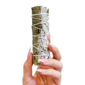 Räucherbündel - Smudge Stick - Weißer Salbei mit Eukalyptus - Räucherzeit