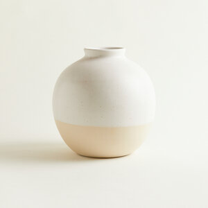 Handgemachte Vase 'Bola' aus Steinzeug - onomao