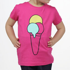 T-Shirt "ice cream" - himbeere - Carlique