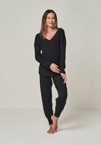 Merino Loungewear Set "V-Strickpullover Blossom & Strickhose Bella" - YOU LOOK PERFECT