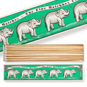 Green Elephant Matchbox lange Streichhölzer - Archivist