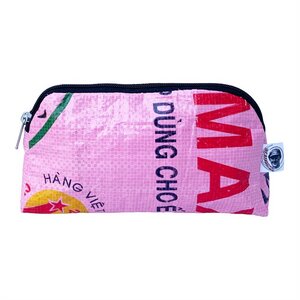 Kleine Kosmetiktasche Ri30 recycelter Reissack - Beadbags