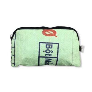 Kleine Kosmetiktasche Ri30 recycelter Reissack - Beadbags