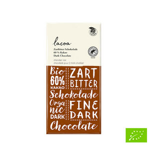 Bio Schokolade 60% Zartbitter Lacoa Fine Dark - Mitienda Shop