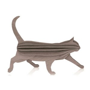 3D Grußkarte & Deko aus Birkenholz - LOVI Katze - zum Selberbasteln - Lovi