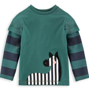 Zebra-Shirt für Kinder - internaht